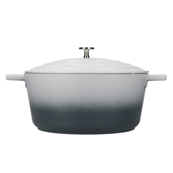 MASTERCLASS NON STICK CASSEROLE - 28CM/5 LITRE-GREY OMBRE - Image 3
