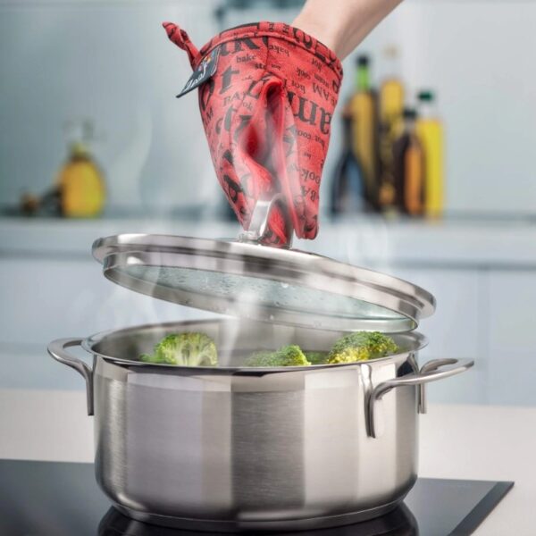 SILICONE POT GRAB - DARK GREY STRIPE - Image 4
