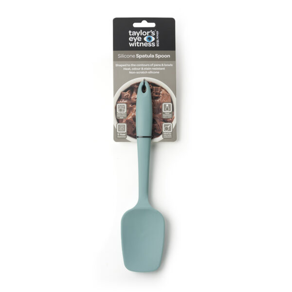 SILICONE SPATULA SPOON  - AQUA