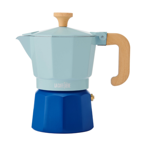 LA CAFETIERE 3 CUP ESPRESSO - TWO TONE SKY BLUE