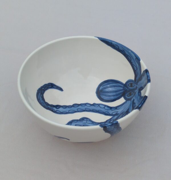 OCTOPUS BLUE MEDIUM SALAD BOWL - 25CM - Image 9