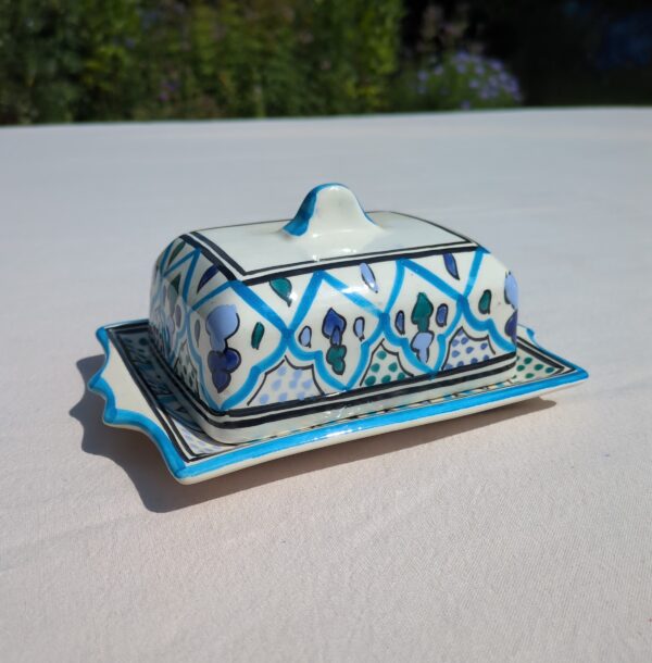 SOUK BLUE BUTTER DISH