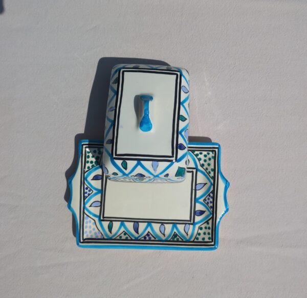 SOUK BLUE BUTTER DISH - Image 3