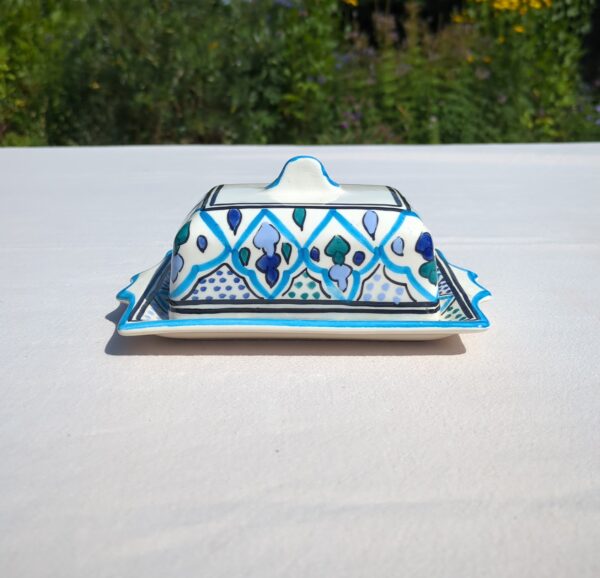 SOUK BLUE BUTTER DISH - Image 4