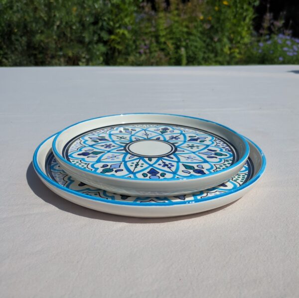 SOUK BLUE PLATE - 22CM - Image 2