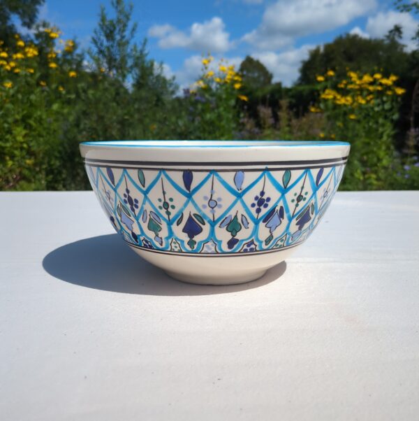 SOUK BLUE  MEDIUM SALAD BOWL - 25CM