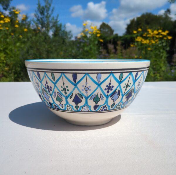 SOUK BLUE  MEDIUM SALAD BOWL - 25CM - Image 4