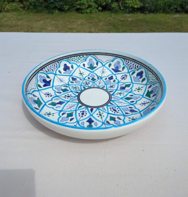 SOUK BLUE  SHALLOW DISH - 32CM - Image 3