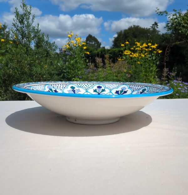 SOUK BLUE SHALLOW SERVING BOWL - 42CM
