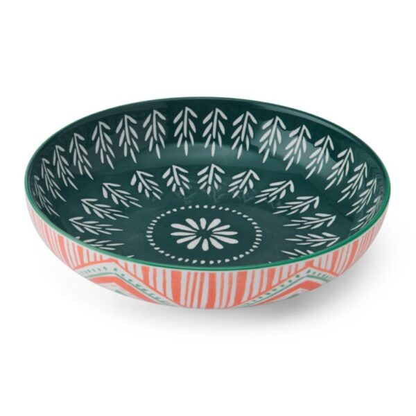 MIKASA LARGE SHALLOW BOWL -MIXED FOLK - Image 2
