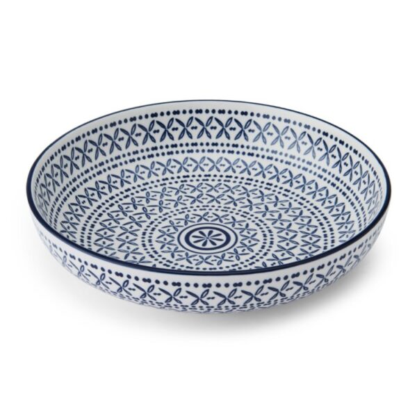 MIKASA LARGE SHALLOW BOWL - BLUE MEDITERRANEAN - Image 2