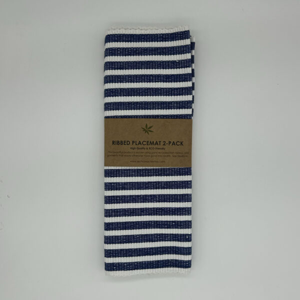 WOVEN BLUE PLACEMATS - SET OF 2