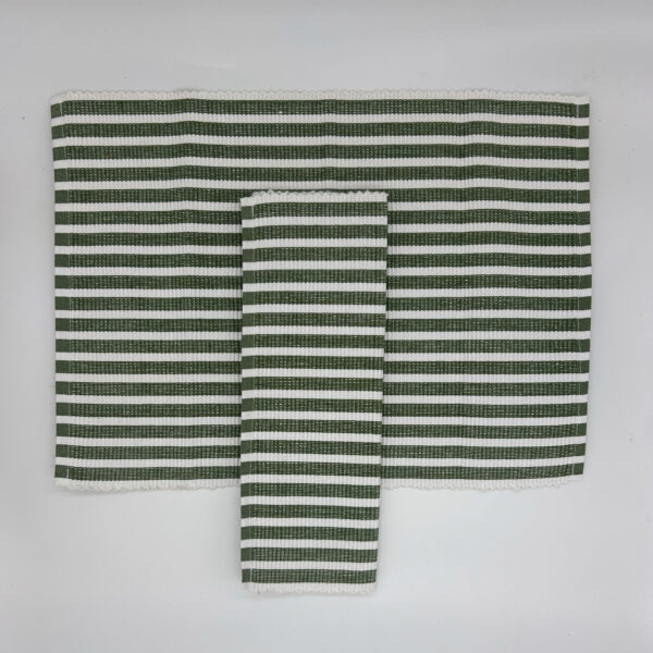 WOVEN GREEN PLACEMATS - SET OF 2 - Image 2