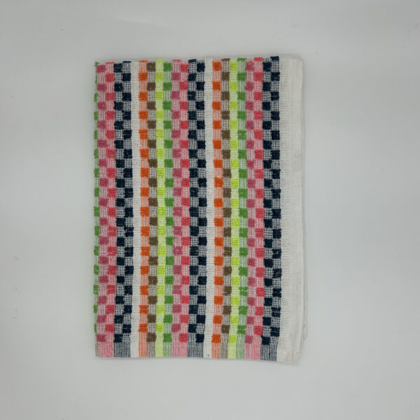 MULTI COLOURED TERRY TEA TOWEL 45CM X 65CM - Image 2