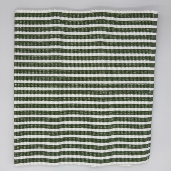 WOVEN GREEN TABLE RUNNER 140cm x 40cm - Image 2
