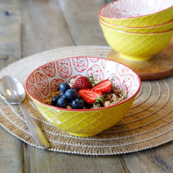 MIKASA BOWL - YELLOW FLORAL