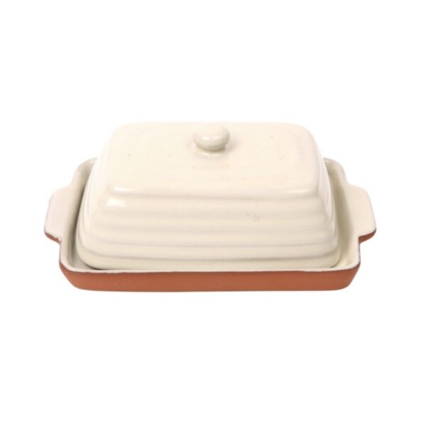 PORTO TERRACOTTA BUTTER DISH - Image 2