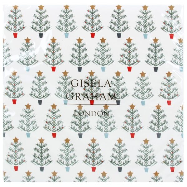 TREES IN POTS CHRISTMAS PAPER NAPKINS