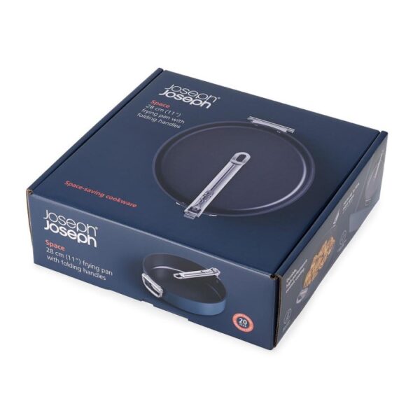 JOSEPH JOSEPH SPACE FOLDING HANDLE FRYING PAN SET - 28CM - Image 4