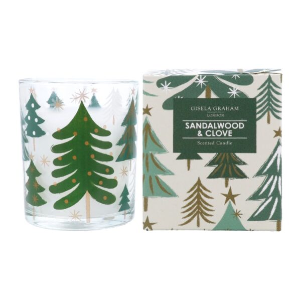 SCENTED CANDLE - TREES/SANDLEWOOD AND CLOVE