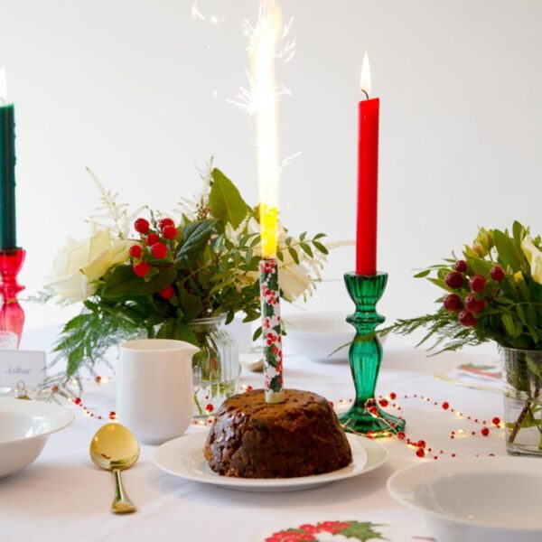 HOLLY CHRISTMAS PUDDING ICE FOUNTAIN - Image 2