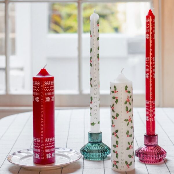 BOTANICAL HOLLY ADVENT CANDLE - Image 2