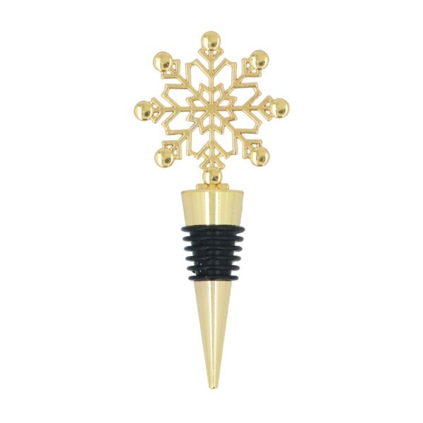 GOLD SNOWFLAKE BOTTLE STOPPER