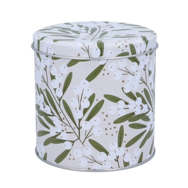 MISTLETOE IVORY CHOCOLATE TIN