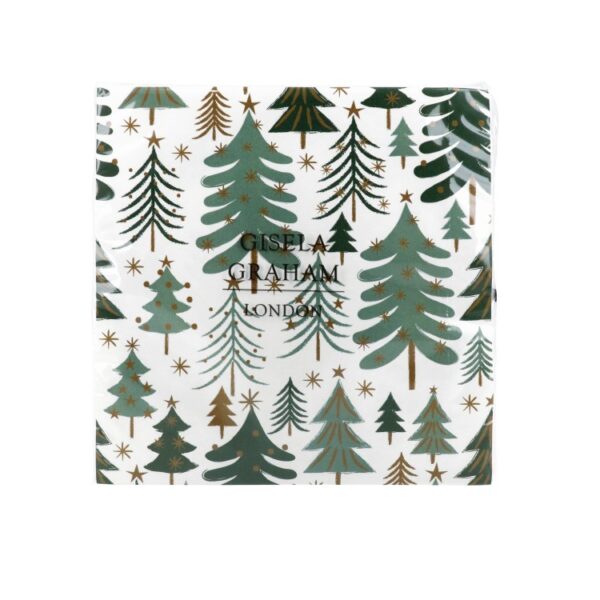 NEW ENGLAND GREEN TREE PAPER NAPKINS