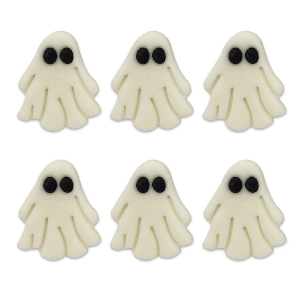 SUGAR DECORATIONS - SPOOKY GHOST - PACK OF 6