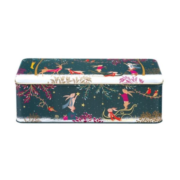 SARA MILLER WOODLAND TALES LONG  RECTANGULAR TIN