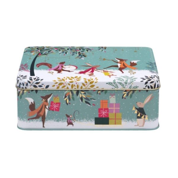 SARA MILLER WOODLAND TALES DEEP RECTANGULAR TIN”