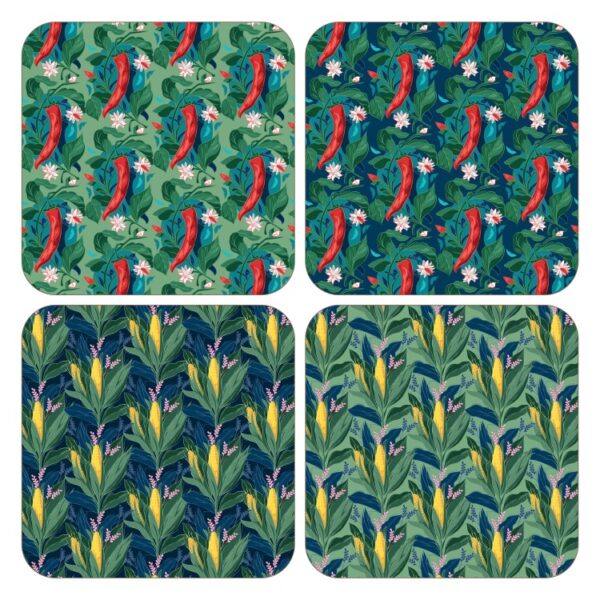 CORN/CHILLI PLACEMATS - SET OF 4