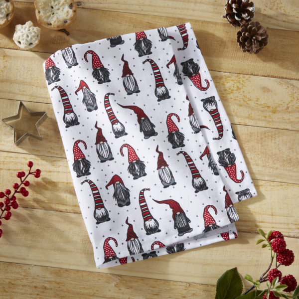 CHRISTMAS  GONKS TEA TOWEL AND CUTTER SET