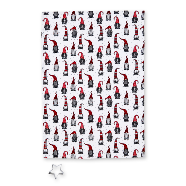 CHRISTMAS  GONKS TEA TOWEL AND CUTTER SET - Image 2