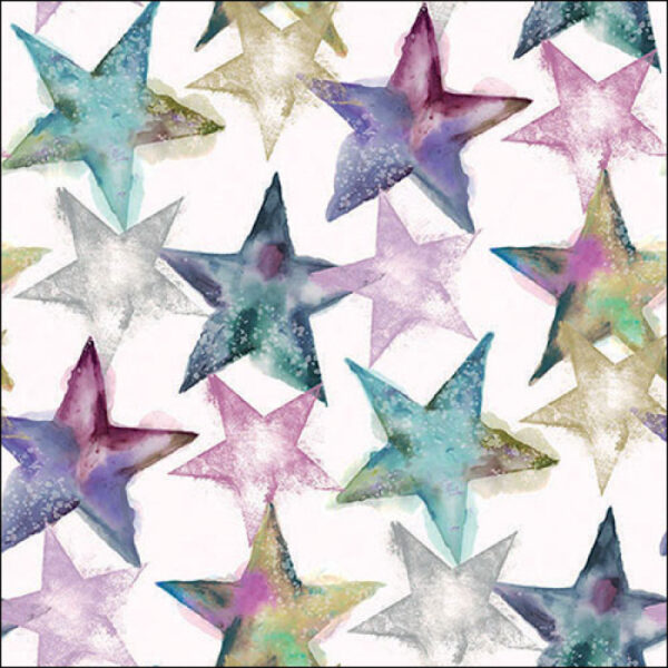 WATERCOLOUR STARS PAPER NAPKINS
