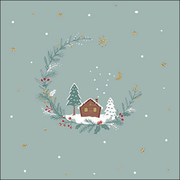 LITTLE WOOD CABIN PAPER NAPKINS