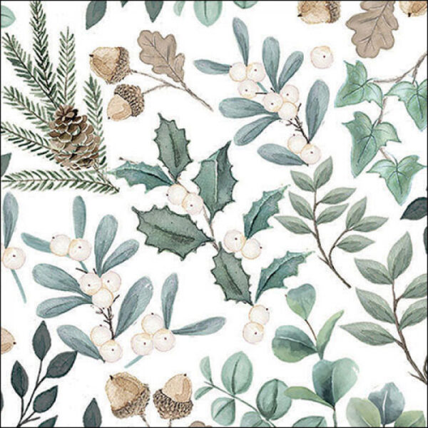 COLLECTION OF LEAVES PAPER NAPKINS