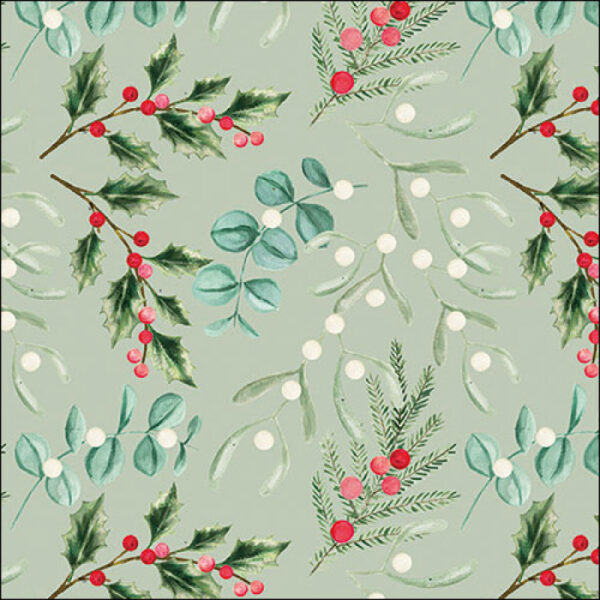 FOLIAGE SCATTER SAGE PAPER NAPKINS