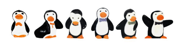 PENGUIN CHRISTMAS CAKE TOPPERS  - SET OF 6 - Image 2