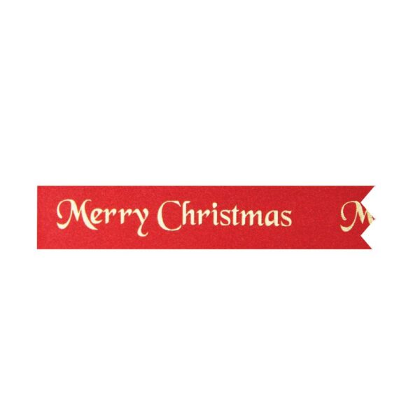 CAKE RIBBON - RED MERRY CHRISTMAS