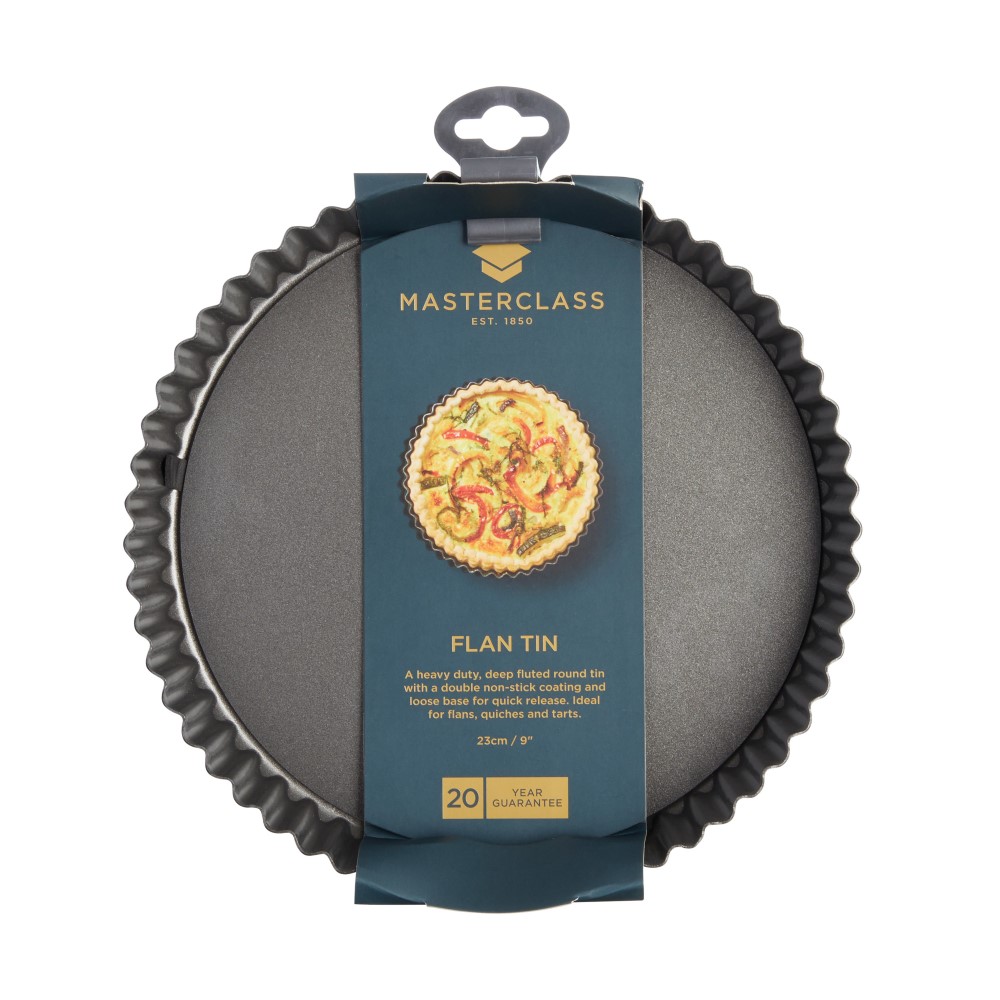 MASTERCLASS NON STICK QUICHE TIN - 23CM / 9" - Image 2