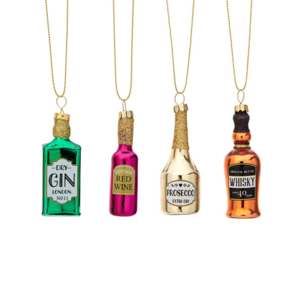 'CHRISTMAS CHEER' BAUBLE DECORATIONS  - SET OF 4