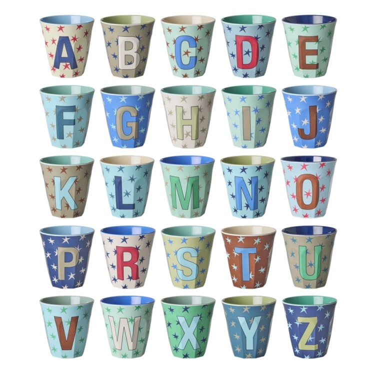 RICE ALPHABET CUPS - MINI STARS #2