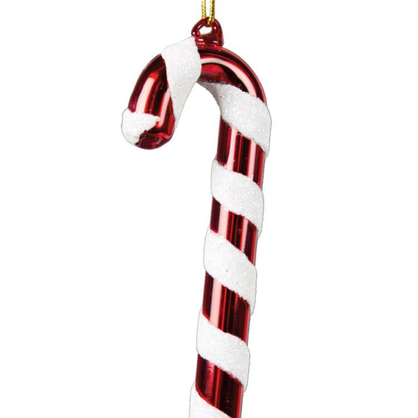 'CANDY CANE' BAUBLE DECORATION