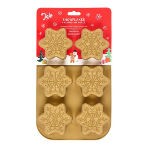 TALA CHRISTMAS SILICONE GOLD SNOWFLAKE MOULD