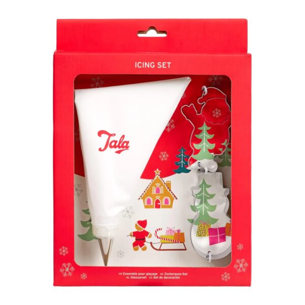 TALA CHRISTMAS ICING BAG SET WITH CUTTERS