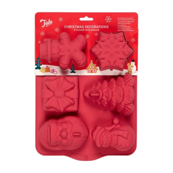 TALA CHRISTMAS SILICONE CHRISTMAS DECORATIONS CAKE  MOULD