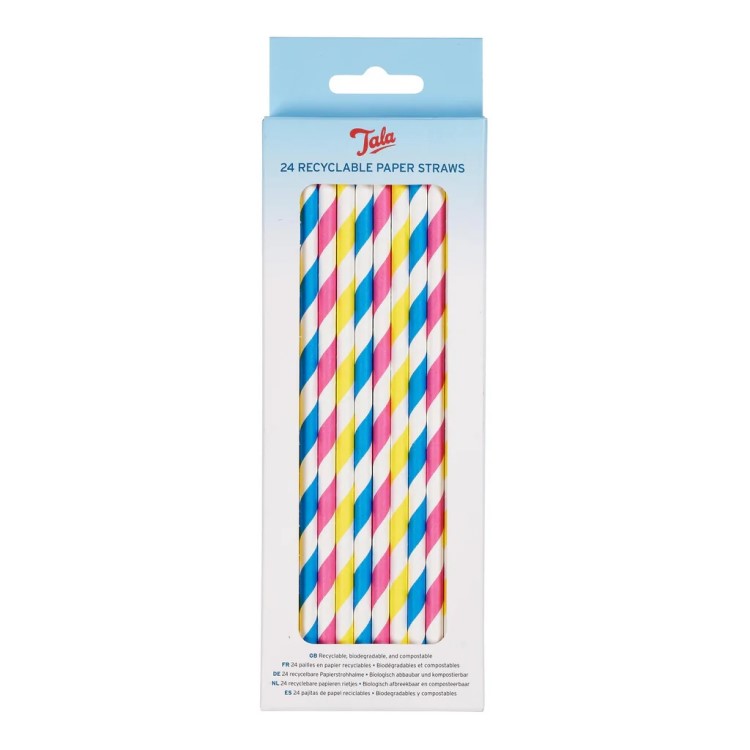 PASTEL PAPER STRAWS