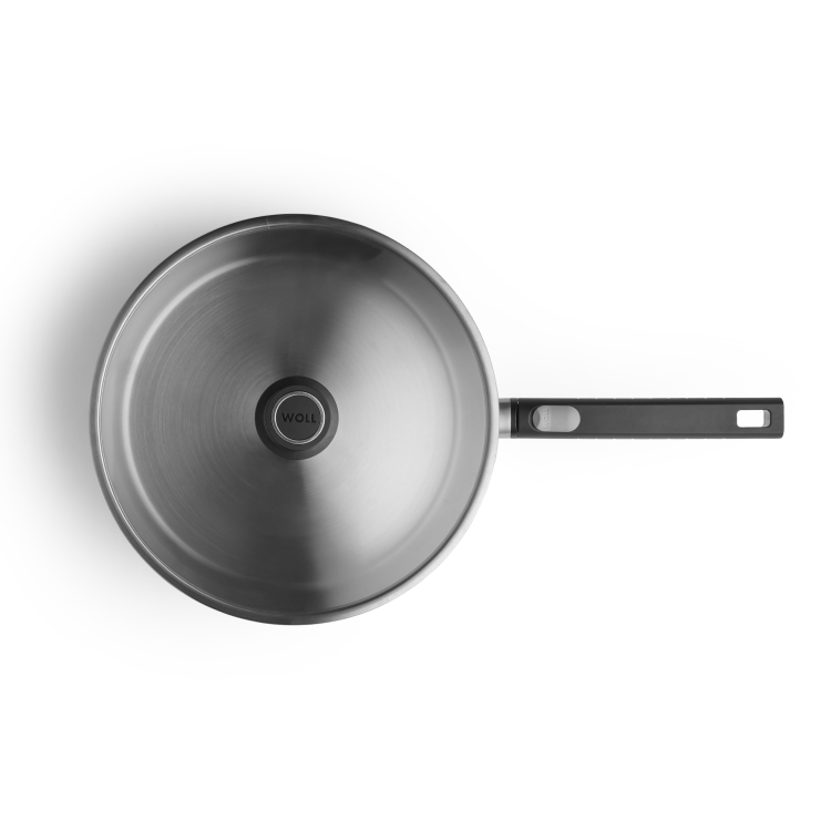 WOLL 'LOGIC STEEL' SAUTE PAN WITH LID & REMOVABLE HANDLE - 28CM - Image 2